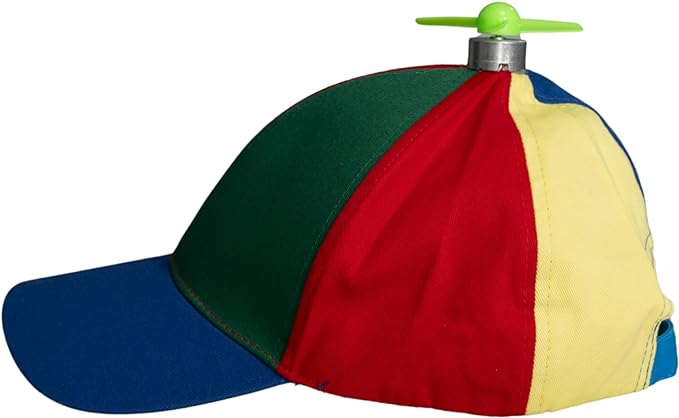 Rainbow Propeller Nerd Adjustable Hat - Image 3