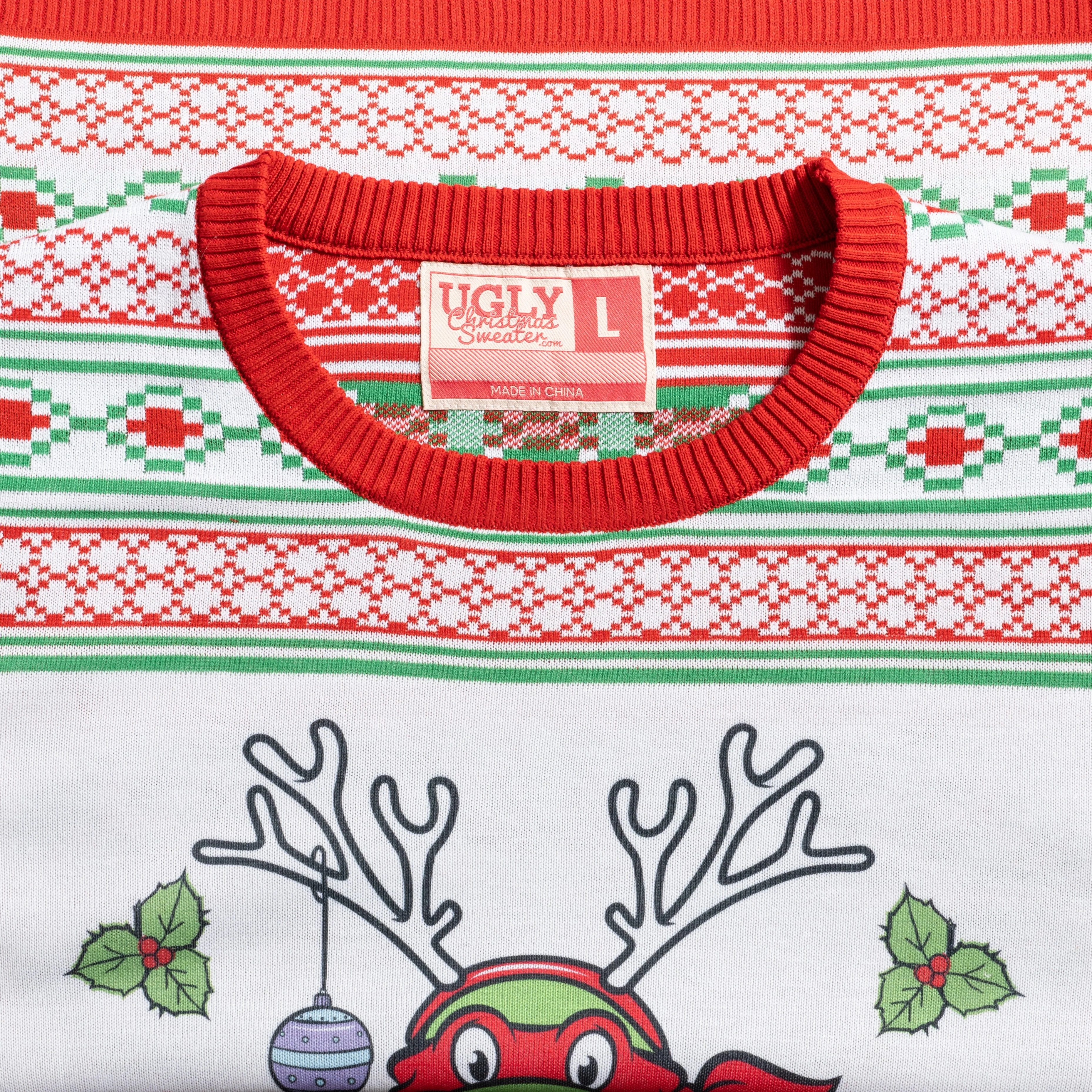 Raphael Reindeer TMNT Christmas Sweater - Image 5