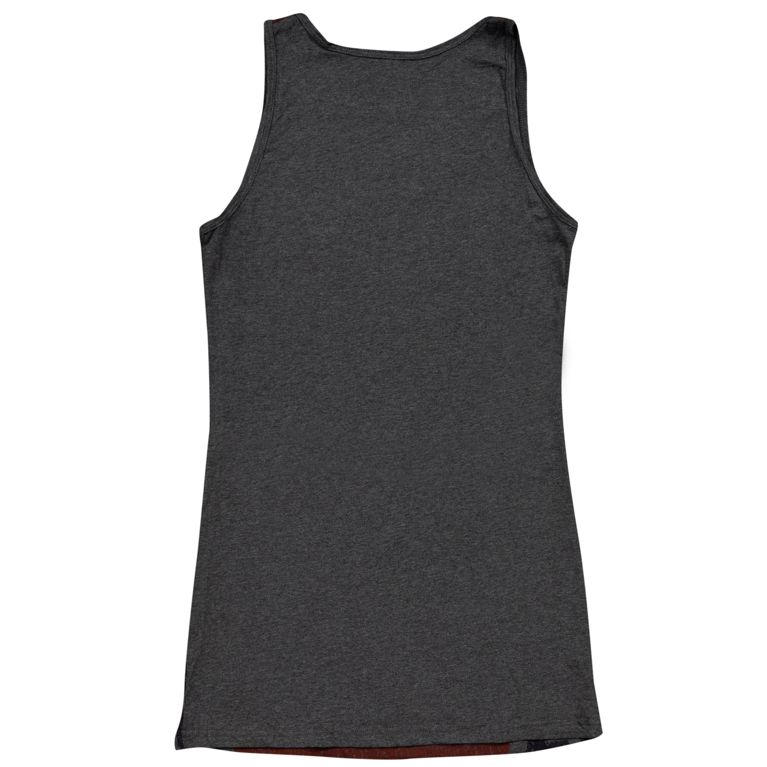 Rebel Charcoal Distressed Flag Tank Top - Image 2