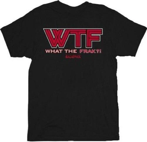 Red Logo What The Frack Adult T-Shirt