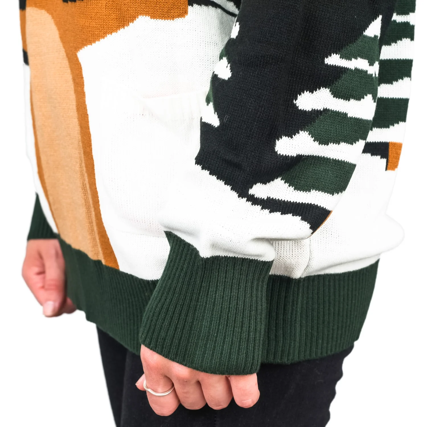 Funny Unisex Reindeer Ring Toss 3D Ugly Christmas Sweater - Image 3