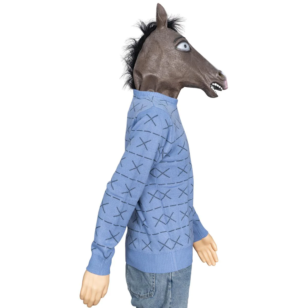 Replica Horse Man Sweater and Jack Halloween Costume Cosplay Mask - Image 4