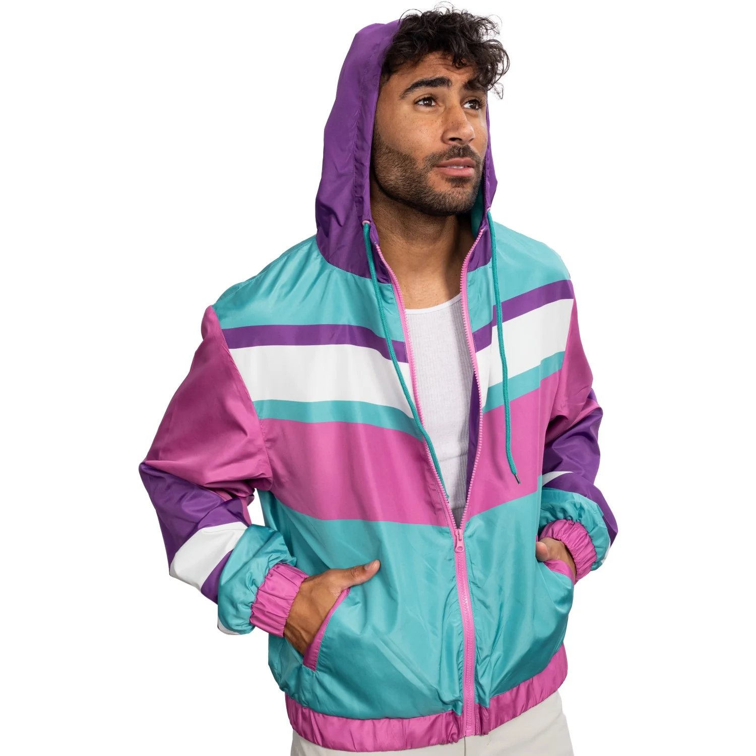 Retro Halloween Cosplay Windbreaker 1980s & 1990s Lightweight Jacket - Image 3
