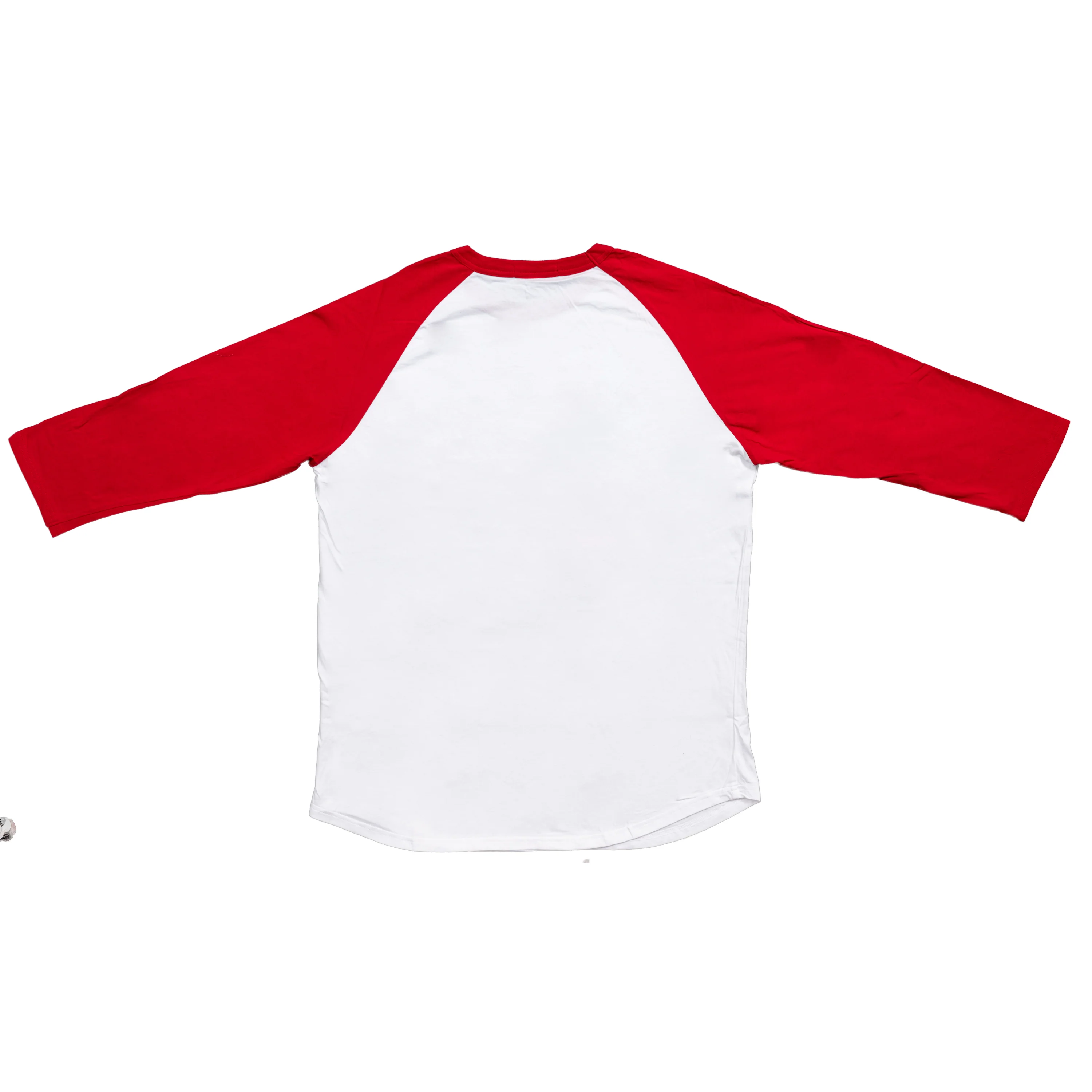 Revenge of the Nerds High On Stress White & Red Adult Raglan Shirt - Image 2