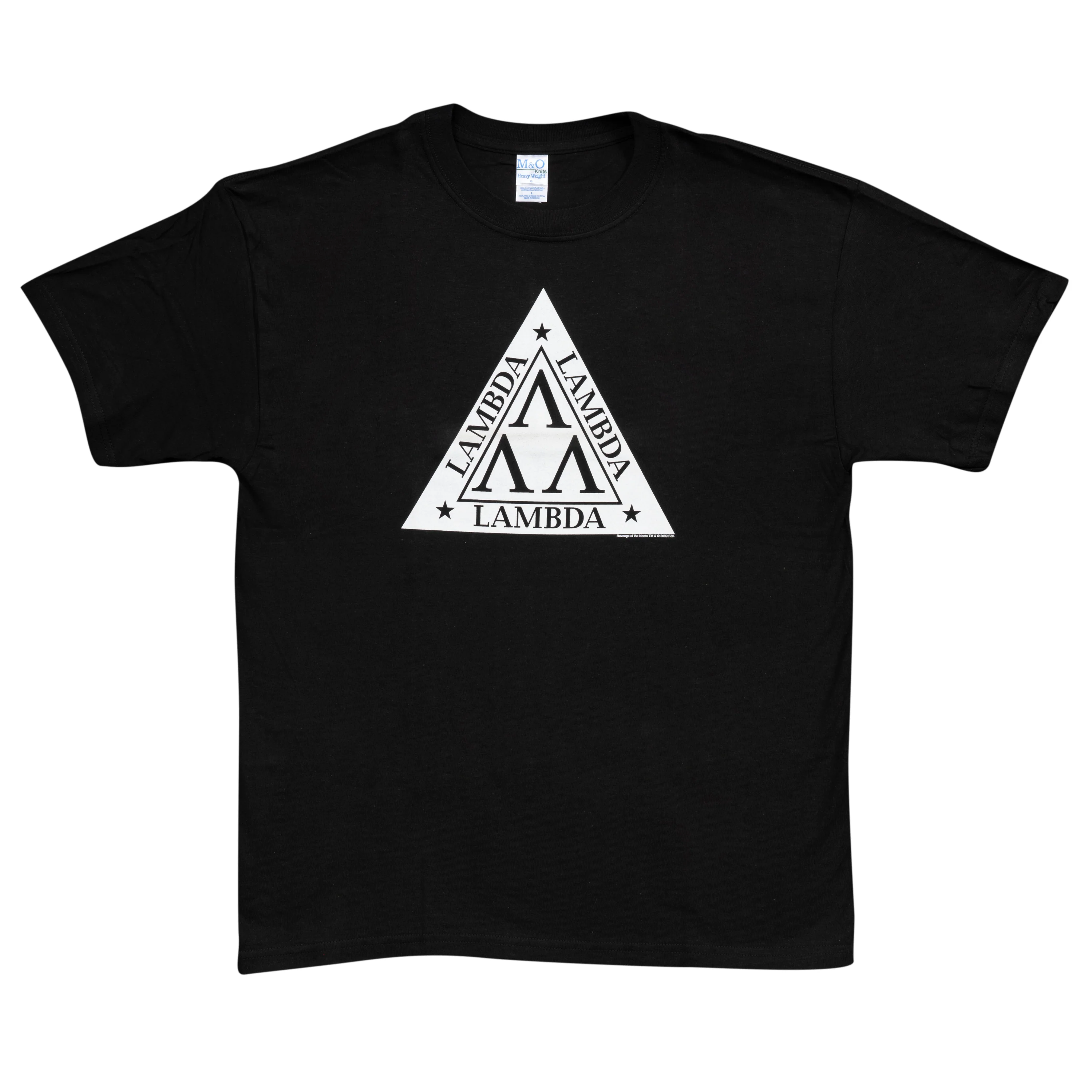 Revenge of the Nerds Lambda Lambda Lambda Adult Black T-Shirt