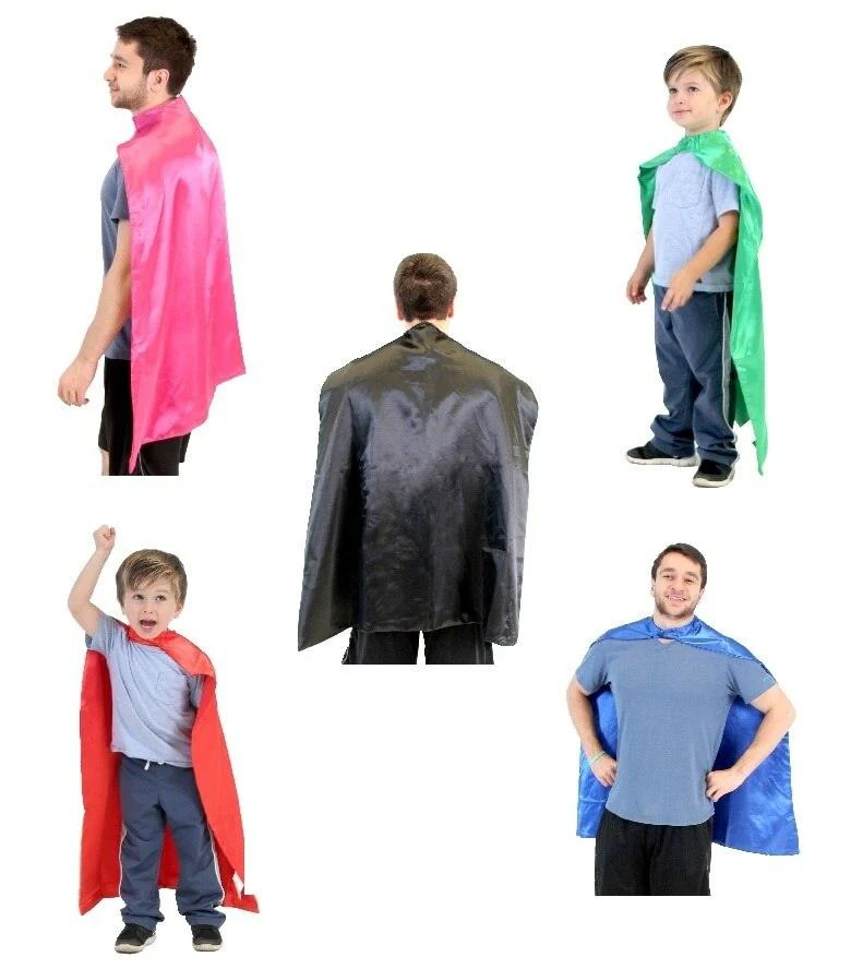 Reversible Superhero Unisex Halloween Cosplay Costume Capes - Image 2
