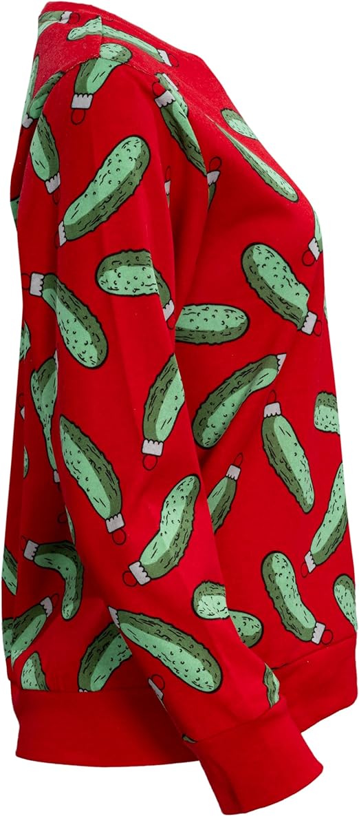 Rick and Morty Pickle Youth Red Sweatshirt - Image 4