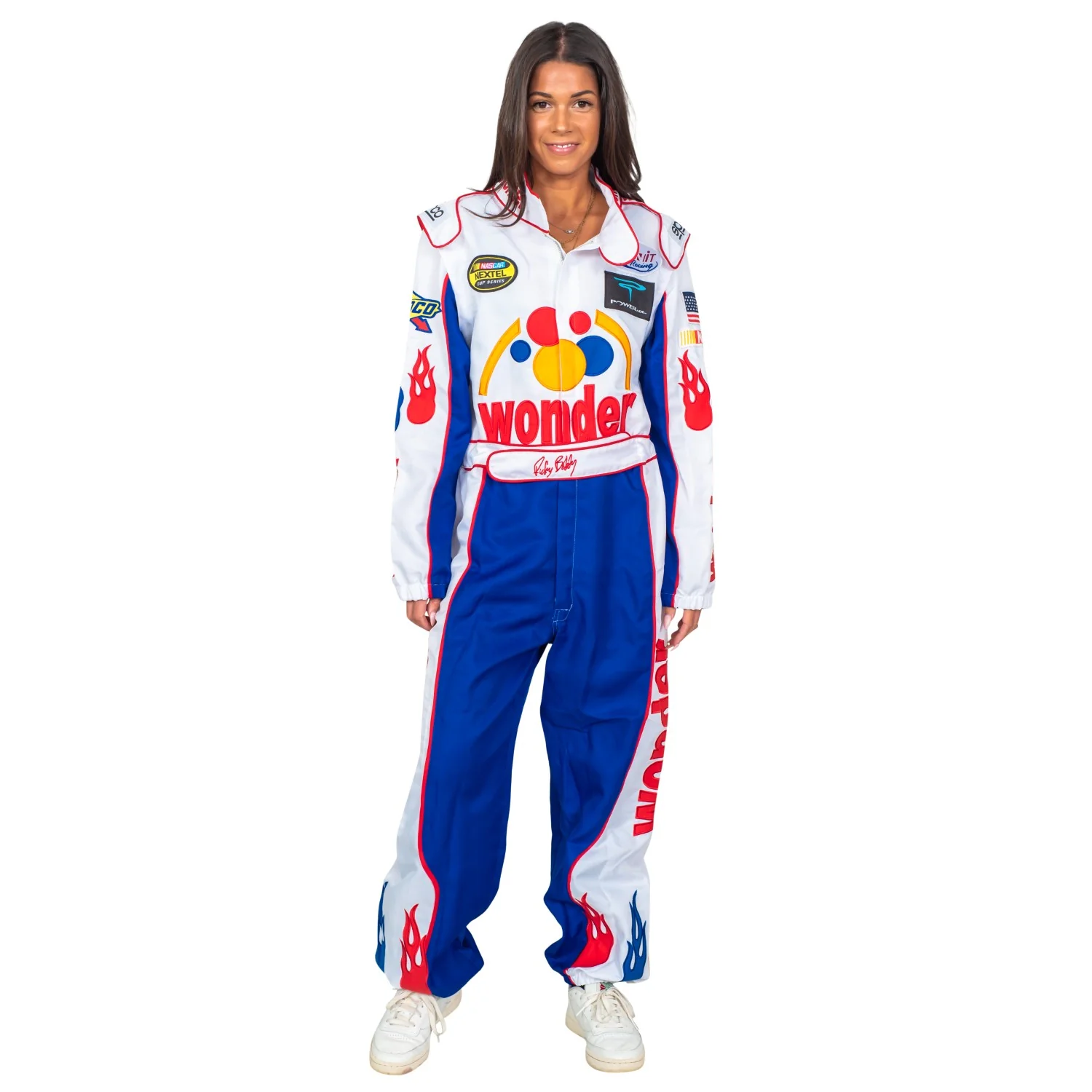Ricky Bobby Driver Deluxe Jumpsuit and Hat Halloween Costume Cosplay - Image 2