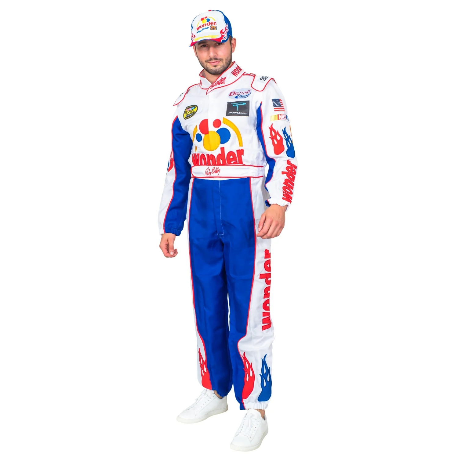 Ricky Bobby Driver Deluxe Jumpsuit and Hat Halloween Costume Cosplay - Image 6