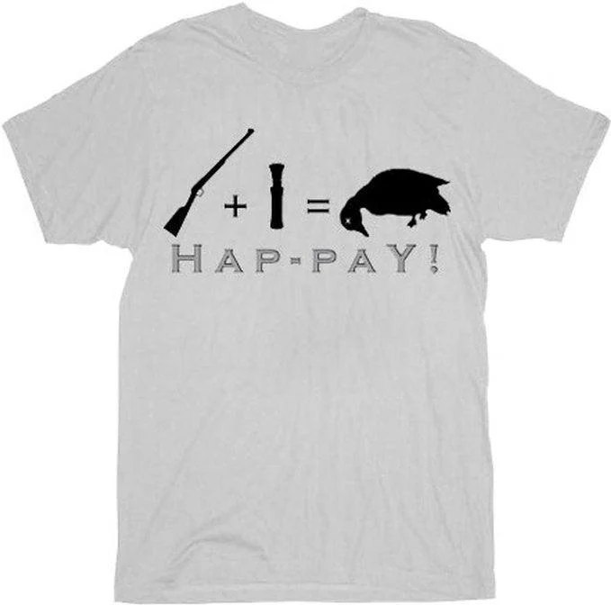 Rifle + Pistol Bullet = Dead Duck Hap-pay! T-shirt - Image 2