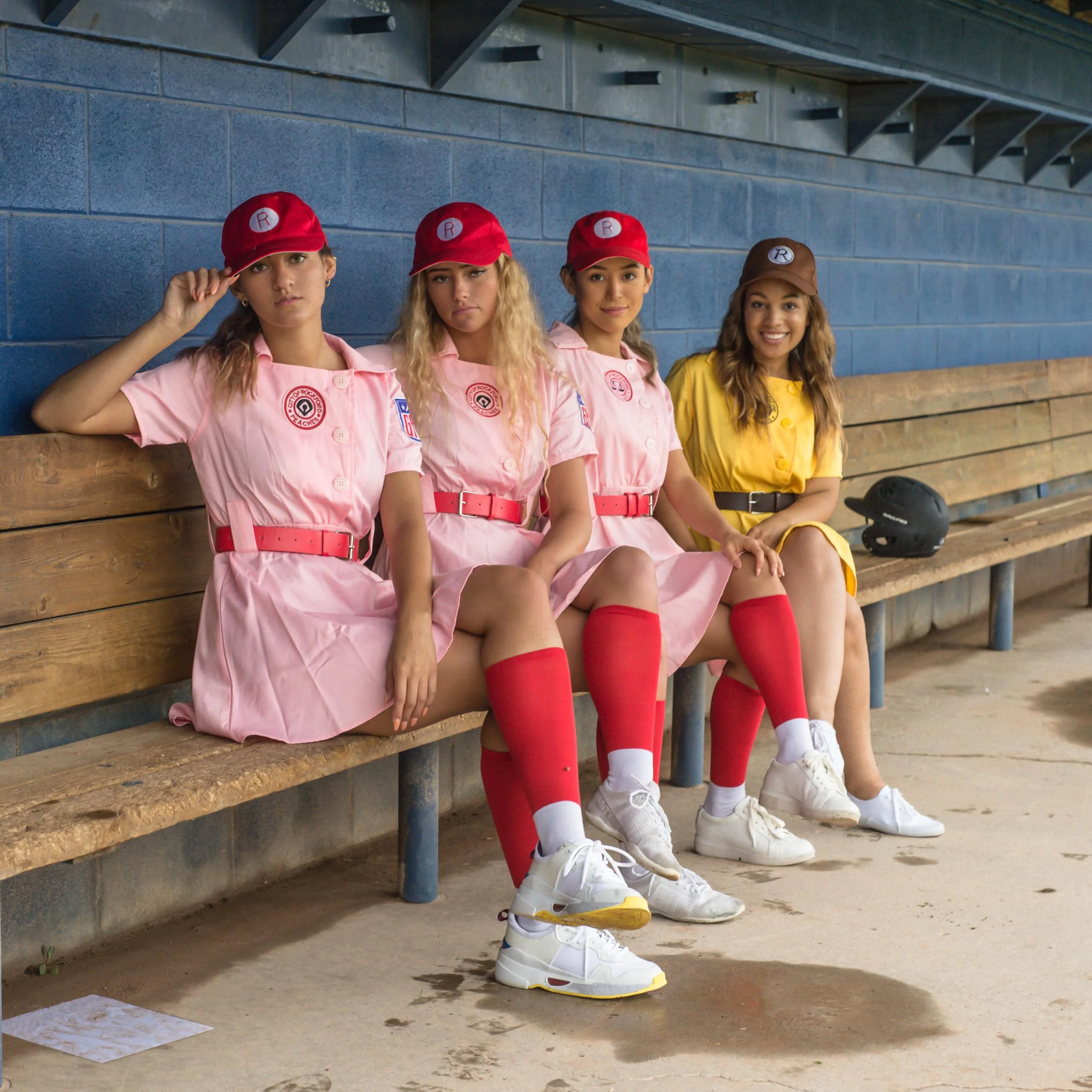 Rockford Peaches AAGPBL Baseball Halloween Costume Dress - Image 5
