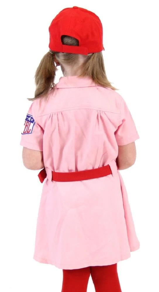 Rockford Peaches Pink Baseball Girls Costume Dress - Image 2