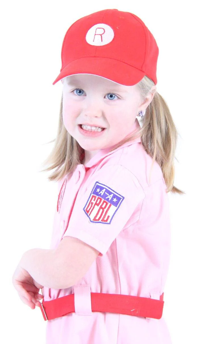 Rockford Peaches Pink Baseball Girls Costume Dress - Image 3