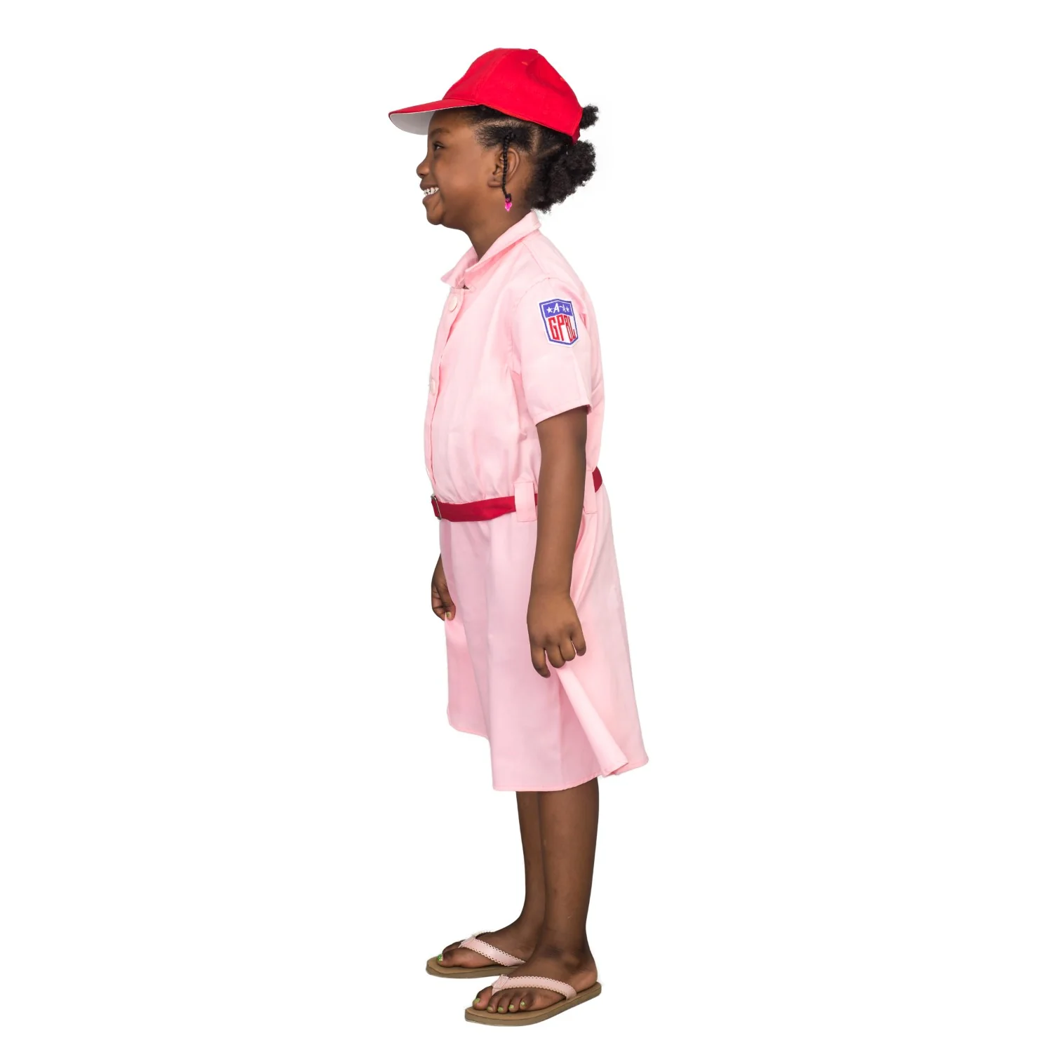Rockford Peaches Pink Baseball Girls Costume Dress - Image 7