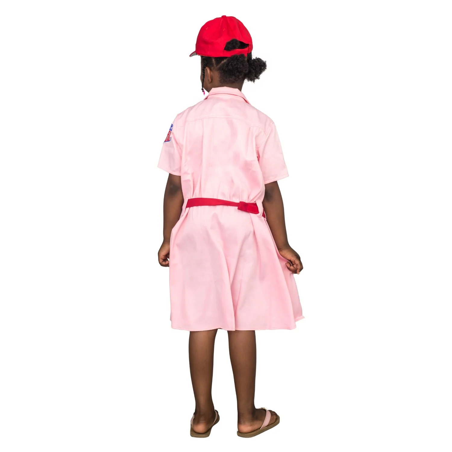Rockford Peaches Pink Baseball Girls Costume Dress - Image 8