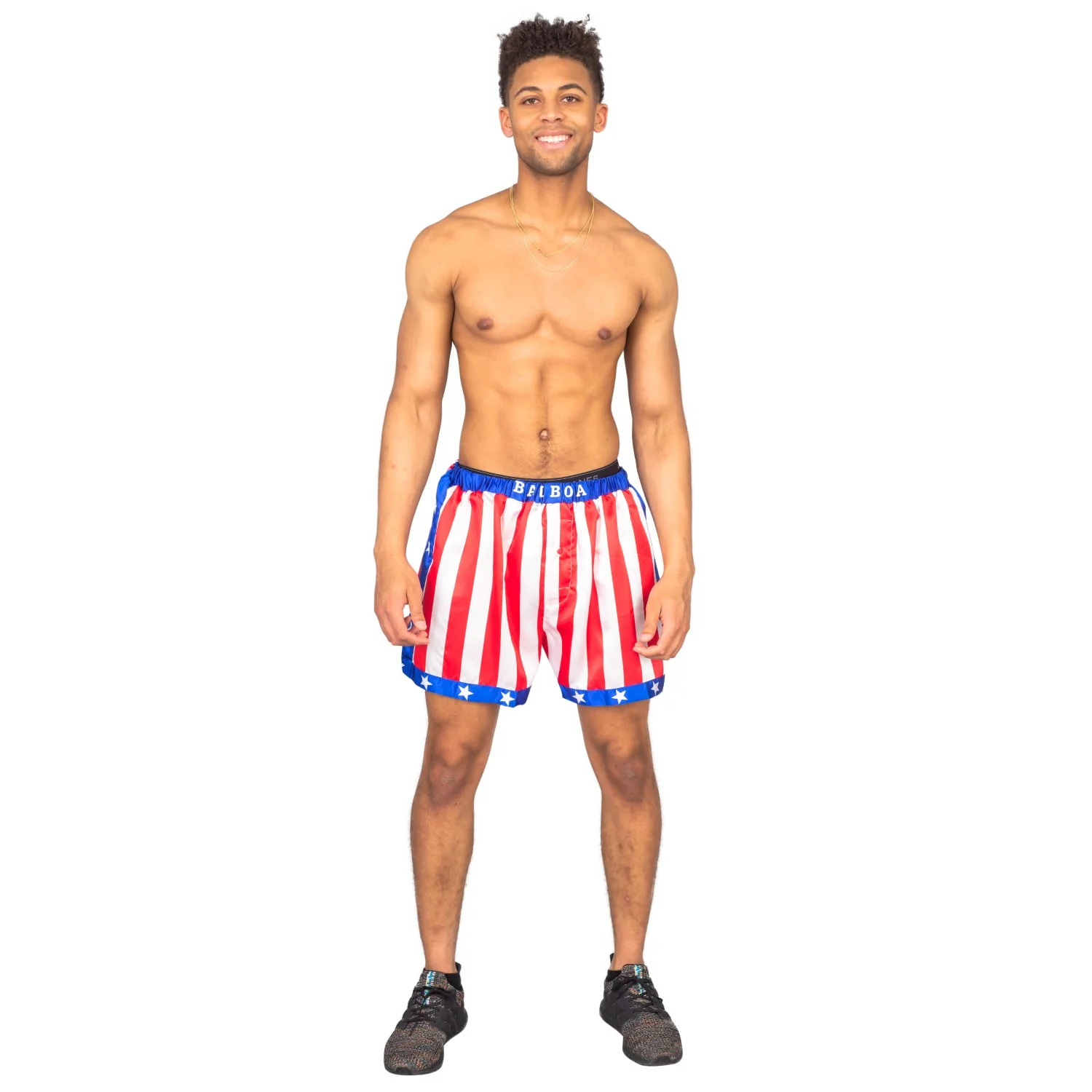 Rocky Balboa Boxing American Adult Flag Shorts - Image 6