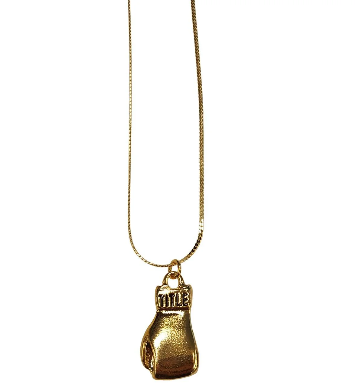 Rocky Golden Glove Pendant 18 inch Chain necklace - Image 2