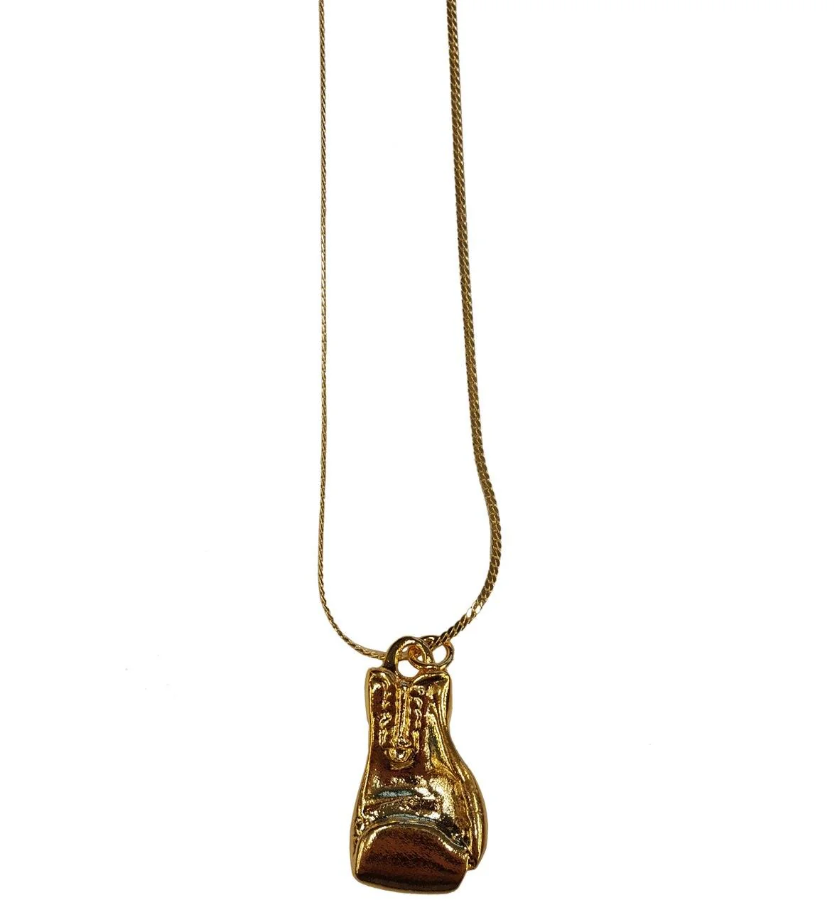 Rocky Golden Glove Pendant 18 inch Chain necklace - Image 3