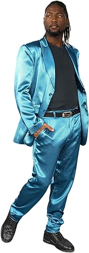 Roxbury Suit 90's Guys Unisex Halloween Cosplay Jacket/Pants/Belt Costume Set - Image 2