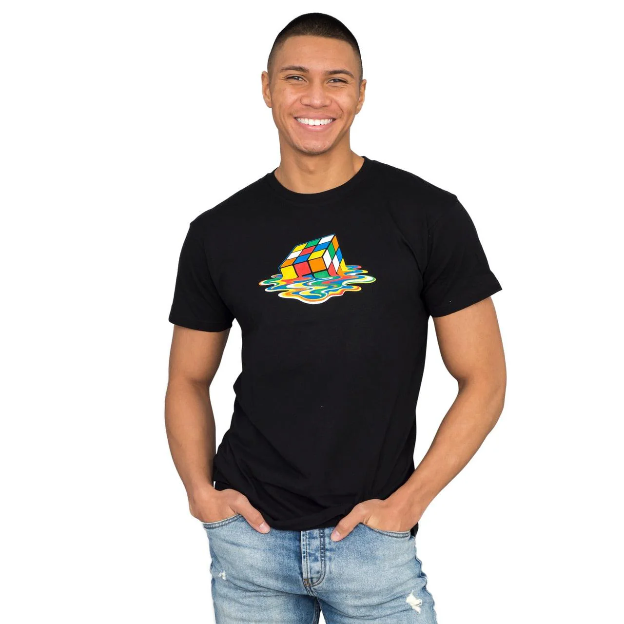 Rubik's Cube Melting Sheldon Cooper T-shirt - Image 2