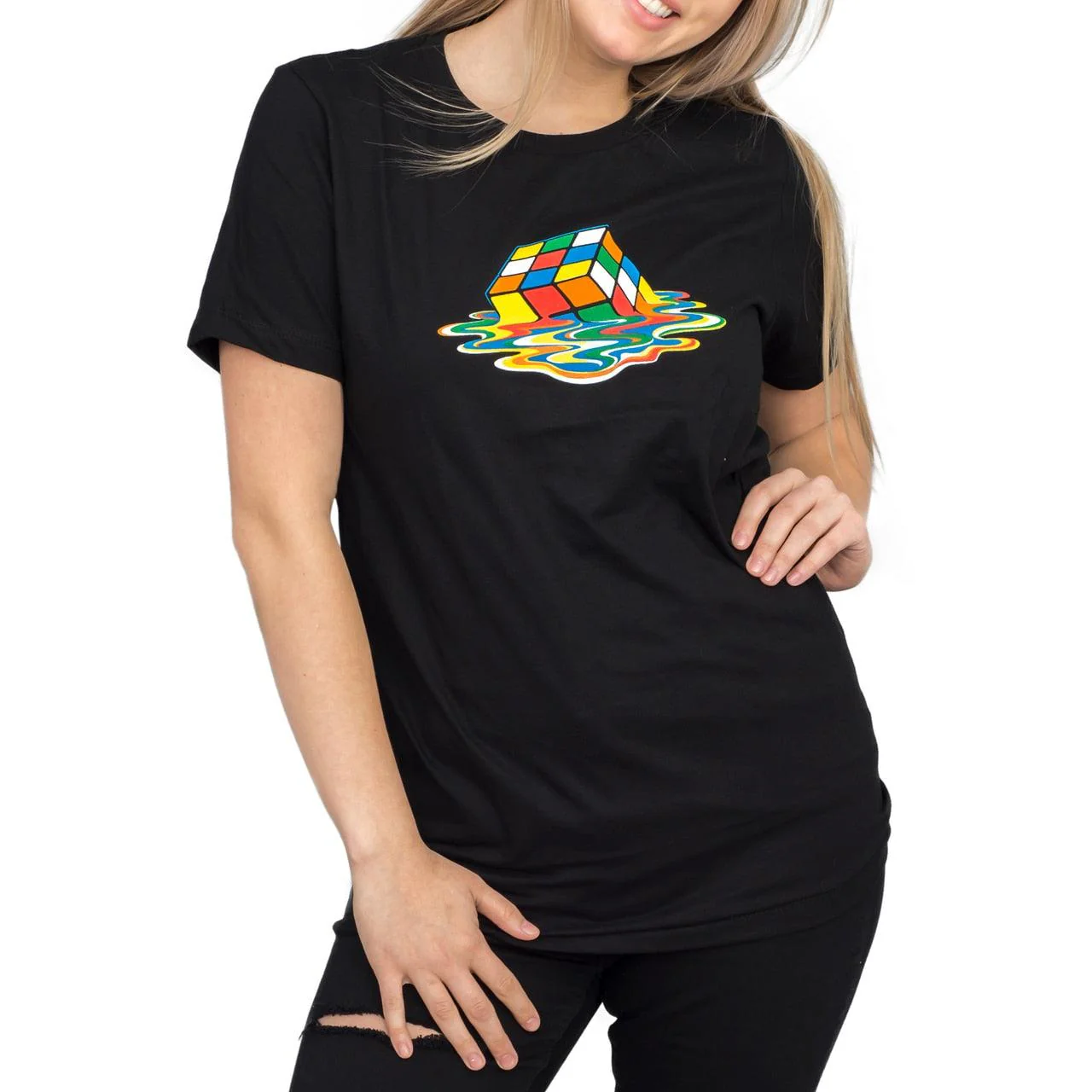 Rubik's Cube Melting Sheldon Cooper T-shirt - Image 5