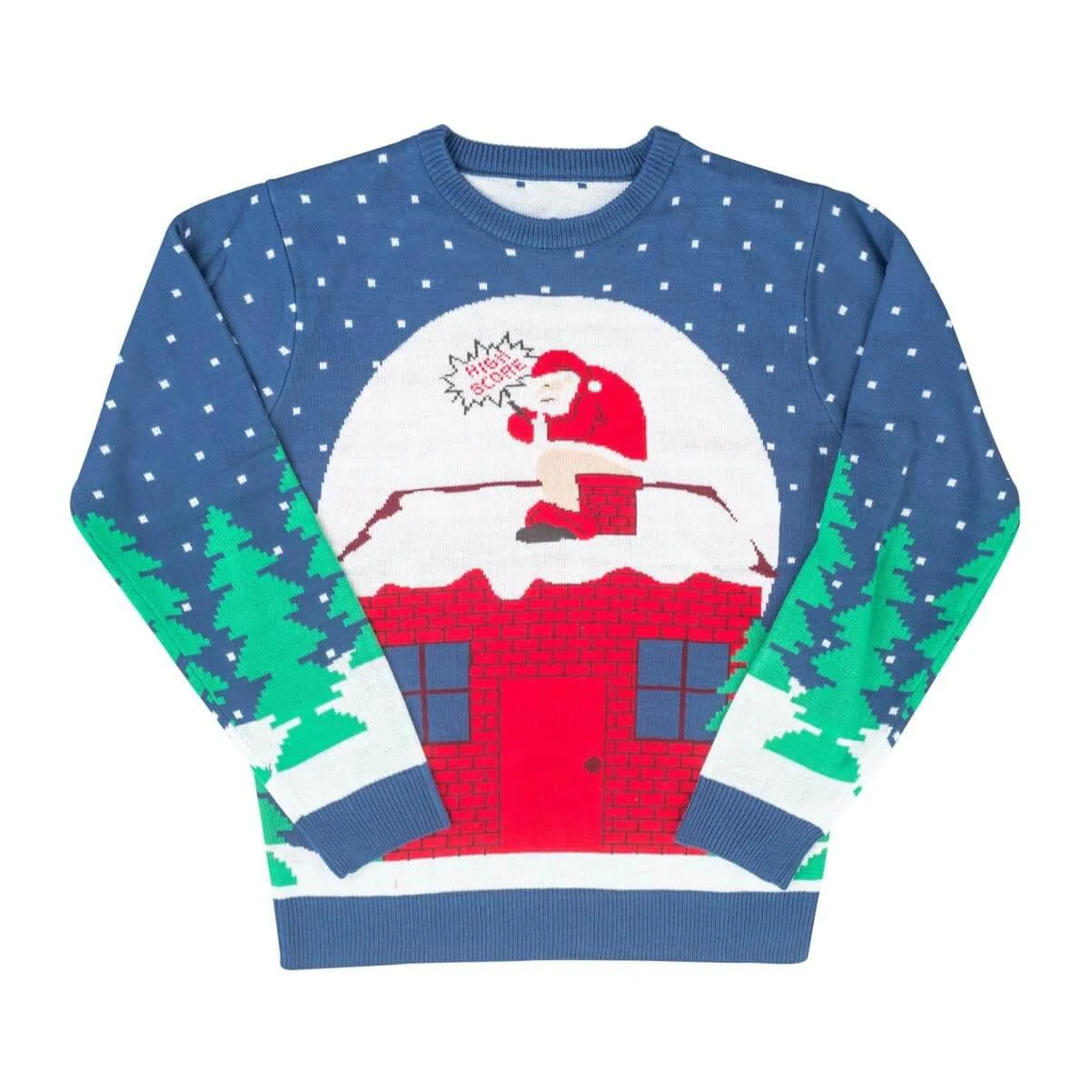 Santa Claus Chimney Ugly Christmas Sweater - Image 2