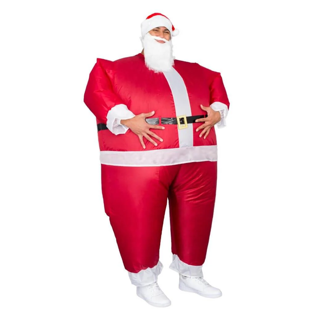 Santa Claus Inflatable Chub Suit® Costume With Beard and Hat - Image 2