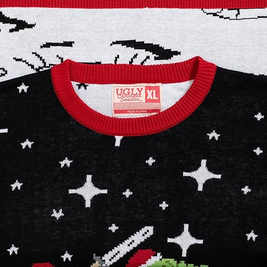 Santa Claus Riding T-Rex on Moon Pixelated - Image 5
