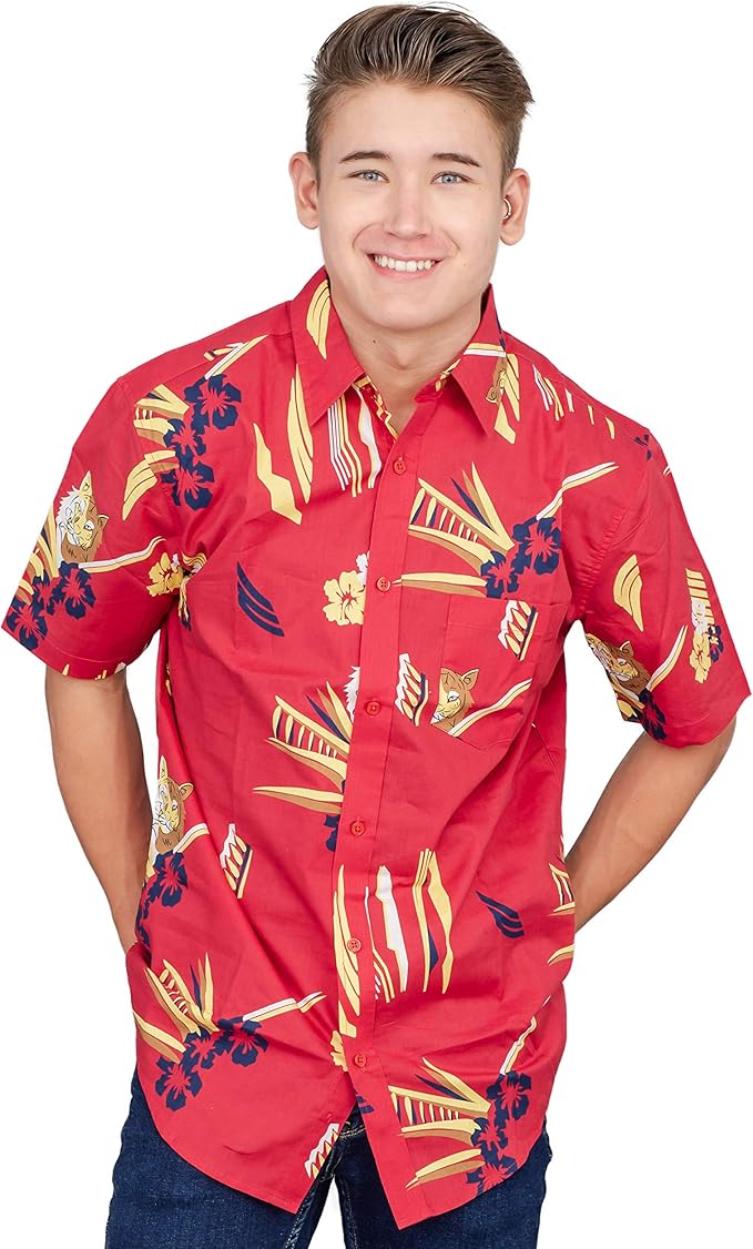 Scarface Tony Montana Hawaiian Adult Costume Button Up Shirt - Image 3