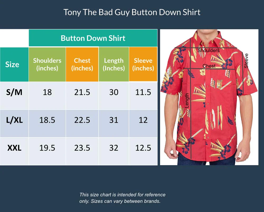 Scarface Tony Montana Hawaiian Adult Costume Button Up Shirt - Image 4