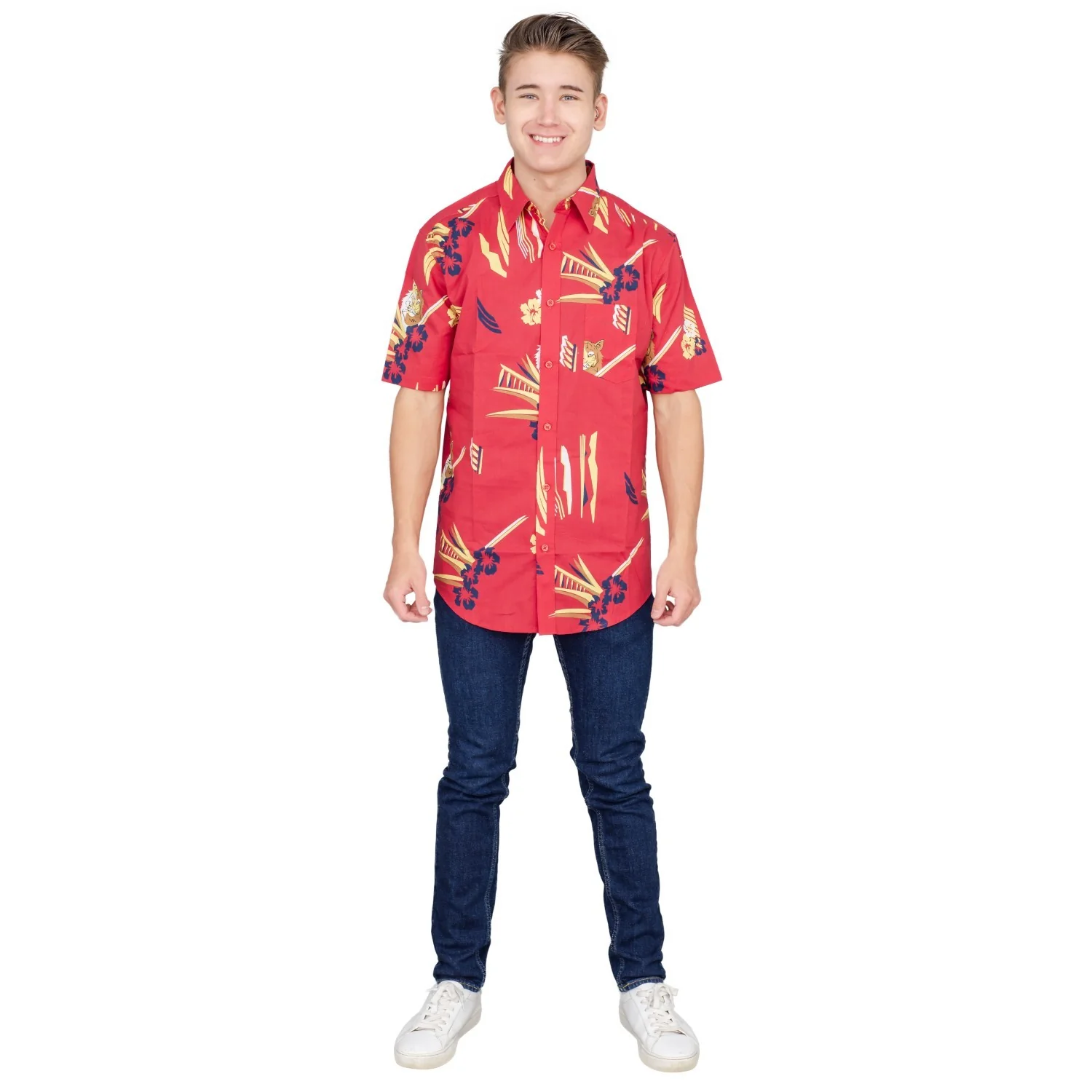 Scarface Tony Montana Hawaiian Adult Costume Button Up Shirt - Image 5