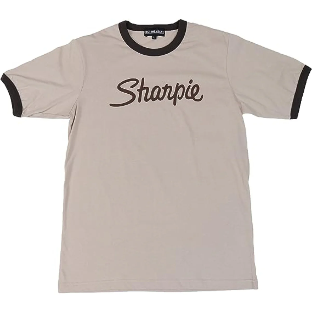 Scott Pilgrim Sharpie Ringer Shirt Heather Brown Pilgrim Rock Band Adult T-Shirt - Image 2