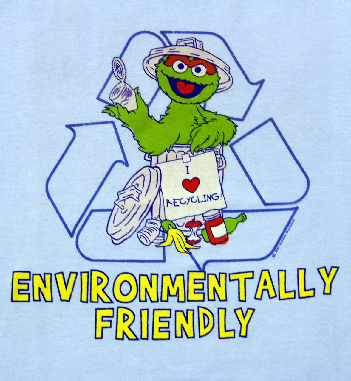 Sesame Street Oscar the Grouch "Environmentally Friendly" T-shirt - Image 2