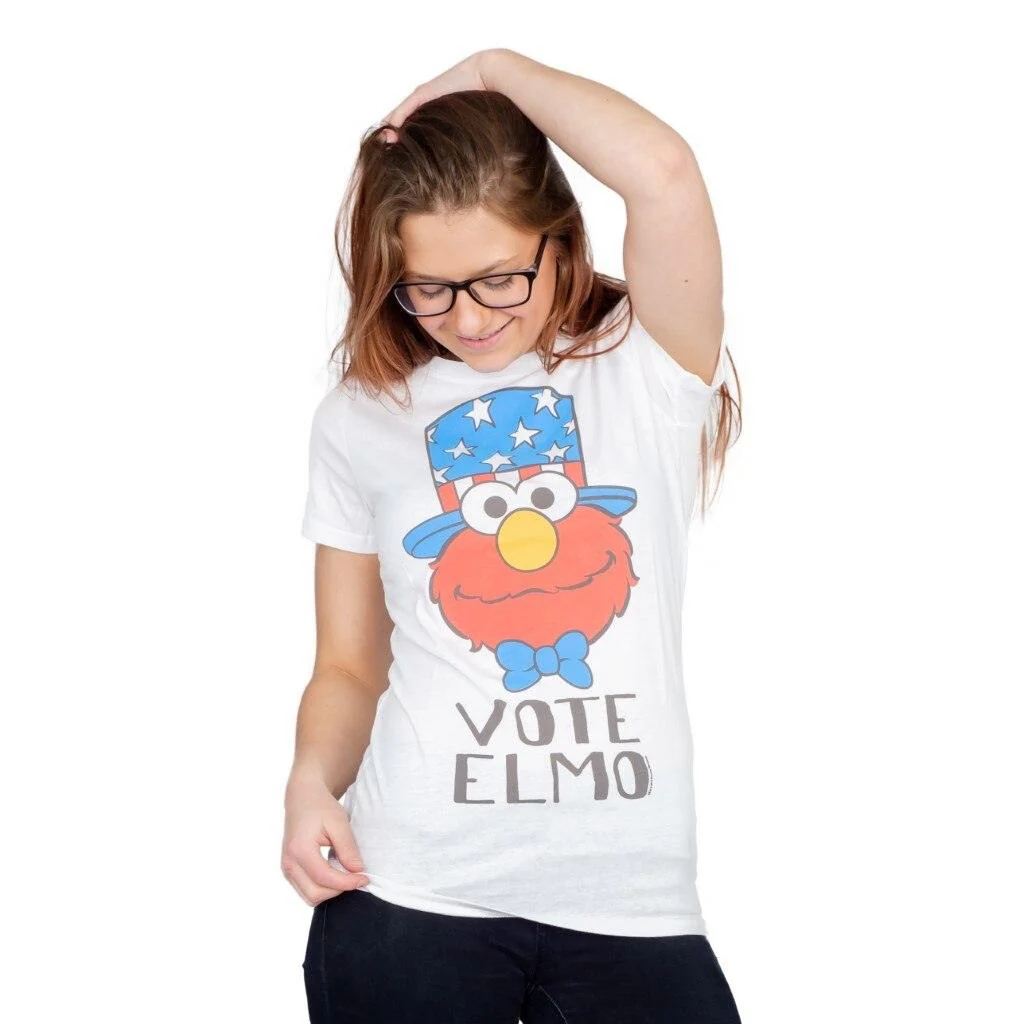 Sesame Street Vote Elmo President Hat T-Shirt - Image 2