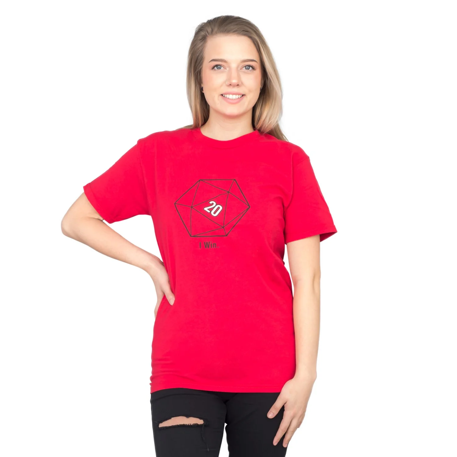 Sheldon Cooper 20 Sided Dice D20 Adult Red T-shirt - Image 9