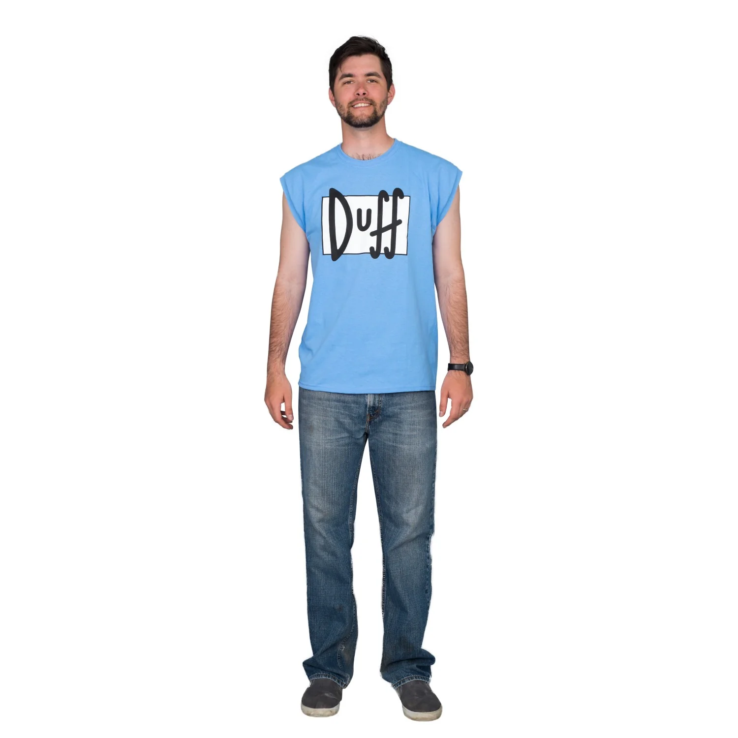 Simpsons Duff Beer Sleeveless T-shirt - Image 2