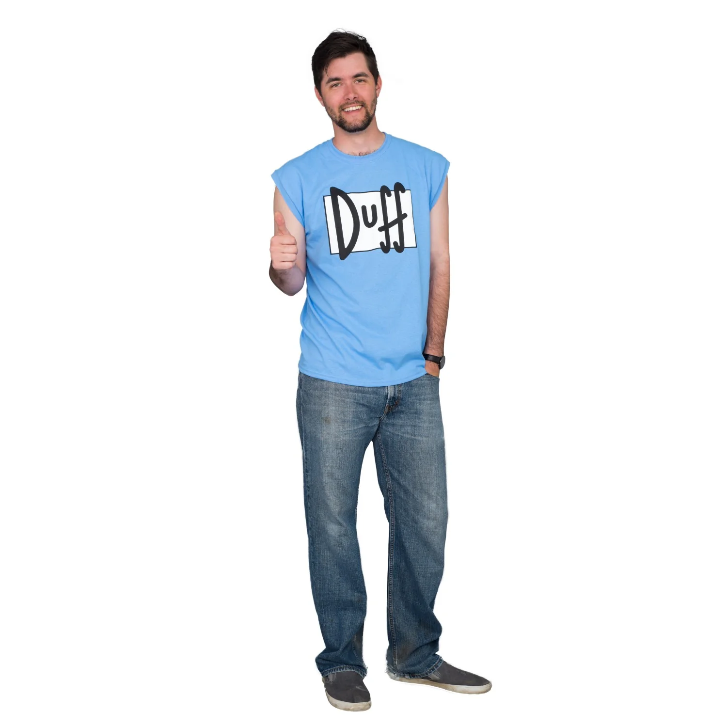 Simpsons Duff Beer Sleeveless T-shirt - Image 3