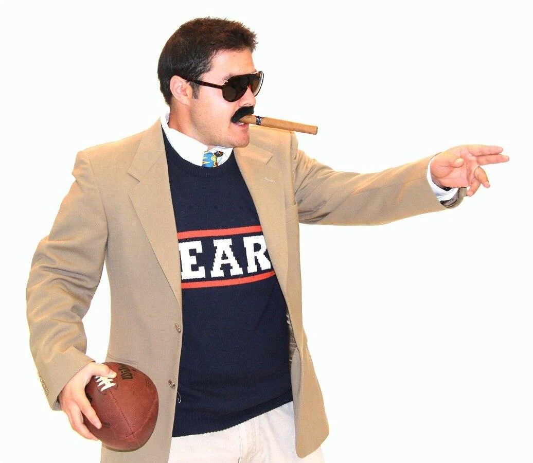 SNL Da Bears Mike Ditka Chicago Bears Sweater Vest - Image 2