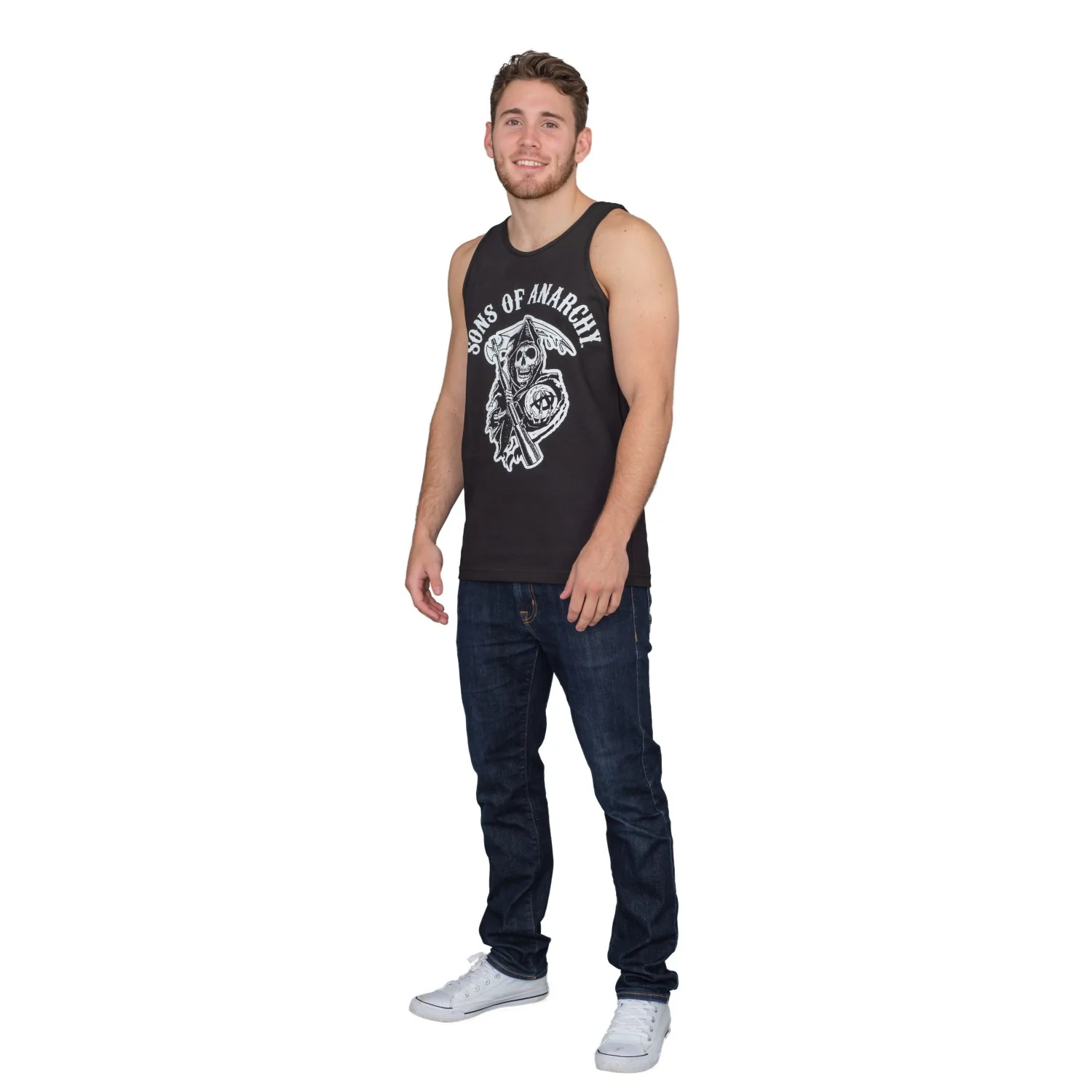SOA Adult Classic Logo Tank Top Halloween Cosplay Costume T-Shirt - Image 2