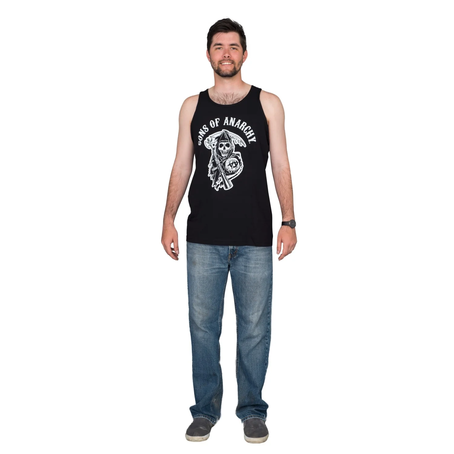 SOA Adult Classic Logo Tank Top Halloween Cosplay Costume T-Shirt - Image 3