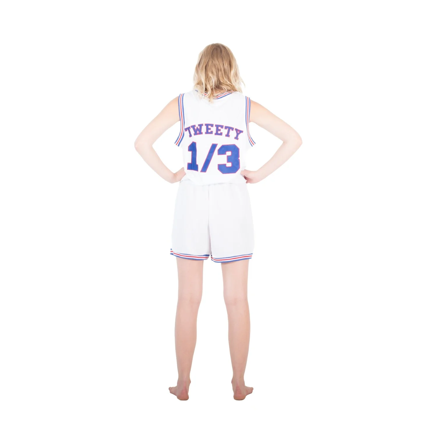 Space Jam Tune Squad White Basketball Shorts - Image 4