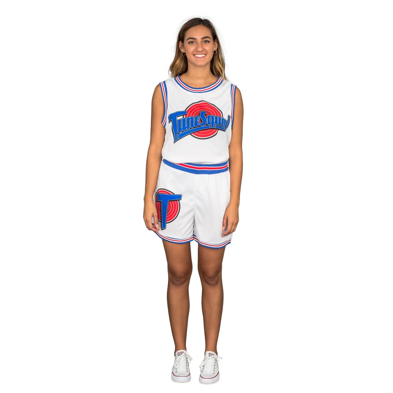 Space Jam Tune Squad White Basketball Shorts - Image 5
