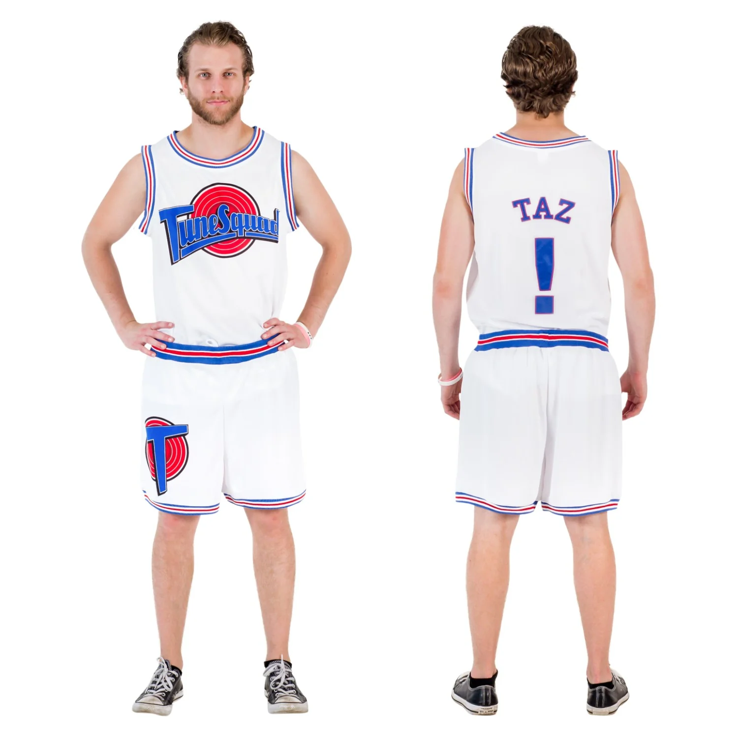Space Jam Tune Squad White Basketball Shorts - Image 8