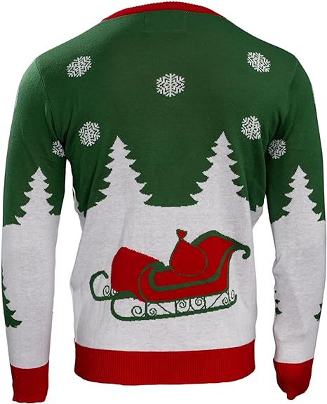 Special Delivery 3D Interactive Santa Claus Gift Christmas Sweater - Image 3