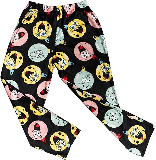 Spongebob Ornaments Balls Black Lounge Pants - Image 7
