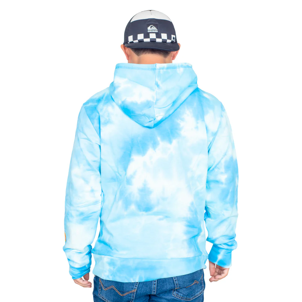 SpongeBob Pineapple House Blue Tie Dye Sweatshirt Pull Over Hoodie - Image 2