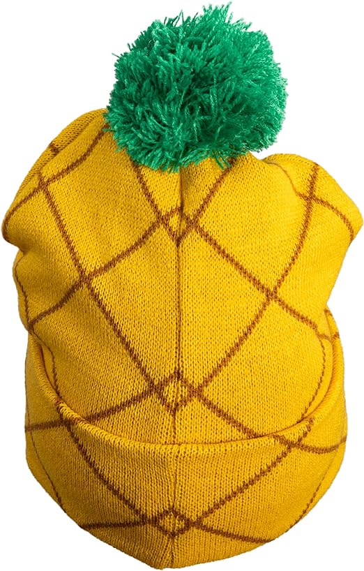 Spongebob Squarepants Pineapple Pom Cuffed Beanie Hat - Image 3