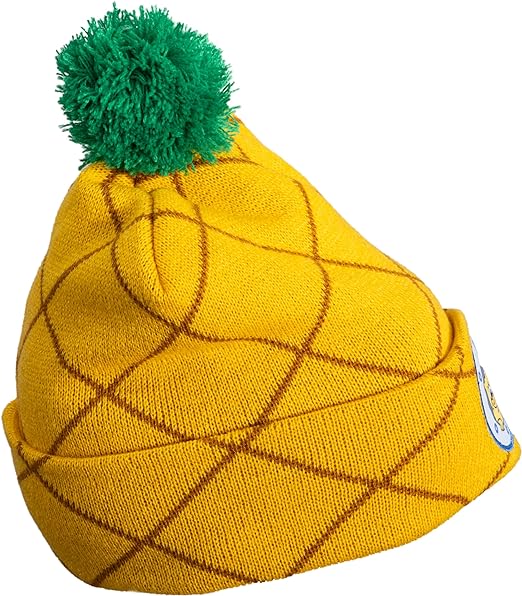 Spongebob Squarepants Pineapple Pom Cuffed Beanie Hat - Image 4
