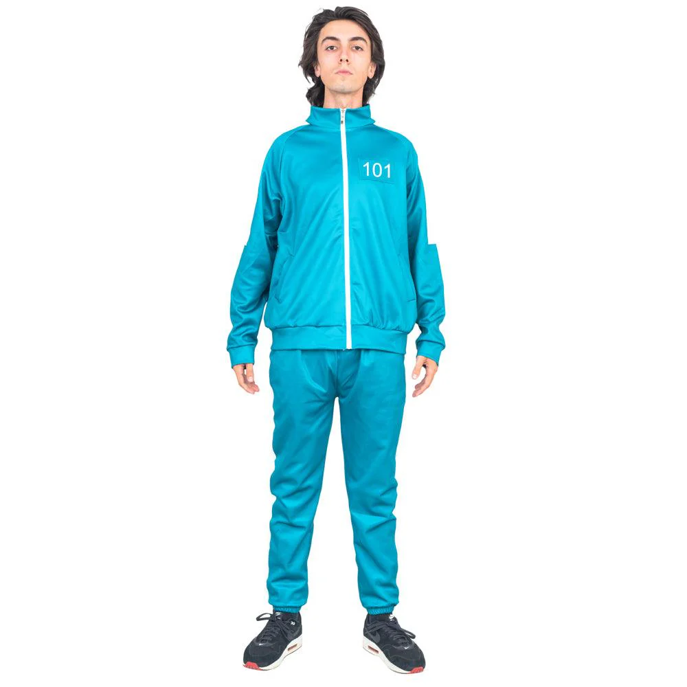 Squid Costume Green Jacket and Pants Halloween Cosplay - Image 2