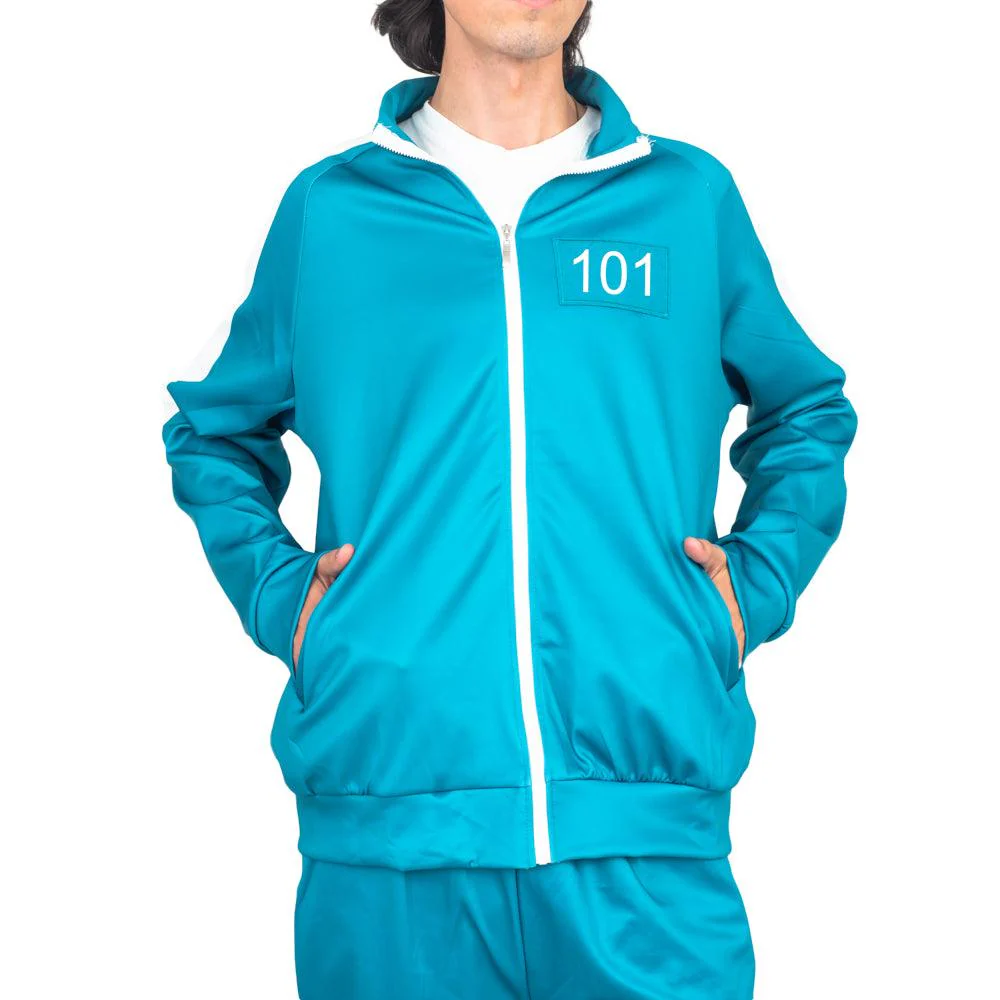 Squid Costume Green Jacket and Pants Halloween Cosplay - Image 4